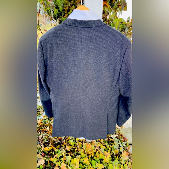 Polo Ralph Lauren Wool Blazer Tweed Grey Black - Picture 5 of 9